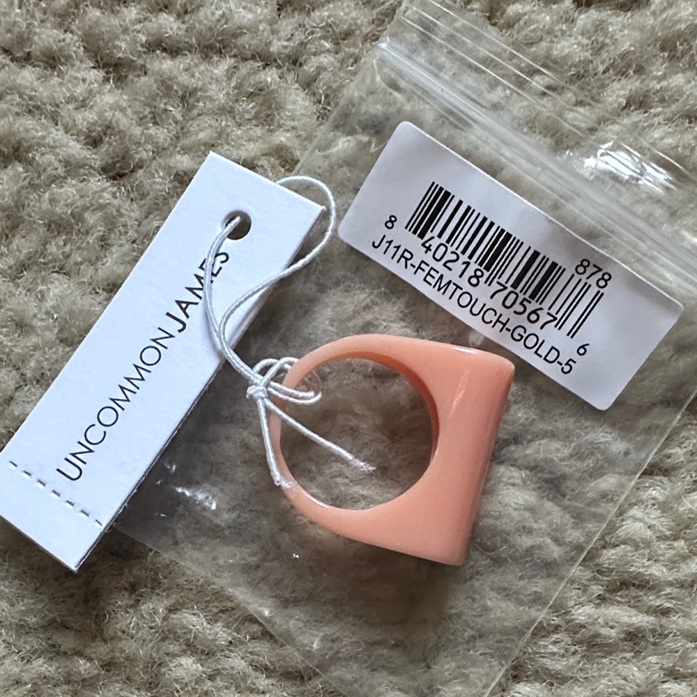 Uncommon James Feminine Touch Pink Ring Size 5
